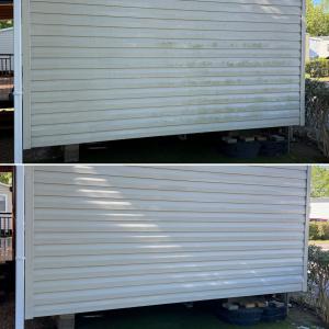 Nettoyage mousse façade mobil-home