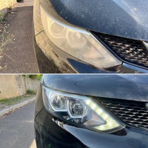 Rénovation optiques de phares (Nissan Qashqai)
